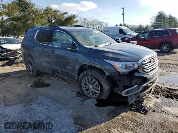 2019 GMC Acadia SLT with VIN 1GKKNMLS7KZ214940, listed as a Copart auction lot 41799835 with 92,551 mi miles and Salvage Title. Bid and sale history available at carsss.com. Image 4.