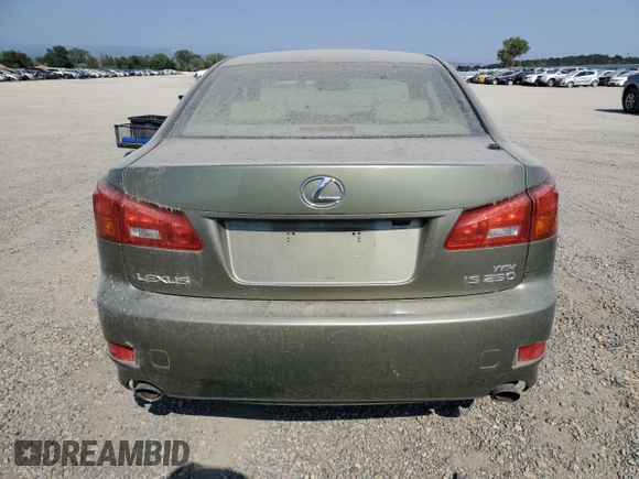 2006 Lexus IS 250 with VIN JTHBK262865012673, listed as a Copart auction lot 64866815 with 169,413 mi miles and Clean title. Bid and sale history available at DreamBid. Image 6.