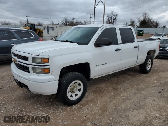 2014 Chevrolet Silverado 1500 Work Truck with VIN 3GCUKPEC3EG445312, listed as a Copart auction lot 47653685 with 207,580 mi miles and Clean Title. Bid and sale history available at carsss.com. Image 1.