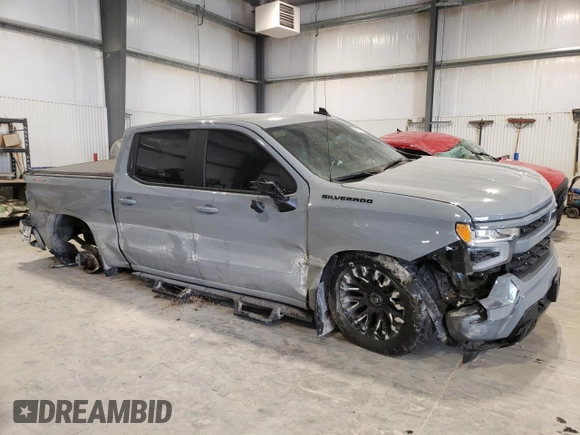 2024 Chevrolet Silverado 1500 RST with VIN 1GCPDEEK4RZ275244, listed as a Copart auction lot 42216495 with 0 mi miles and Salvage Title. Bid and sale history available at carsss.com. Image 4.