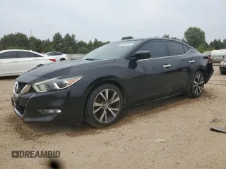 2016 Nissan Maxima SL with VIN 1N4AA6AP9GC398825, listed as a Copart auction lot 60655105 with 98,985 mi miles and Salvage title. Bid and sale history available at DreamBid. Image 1.