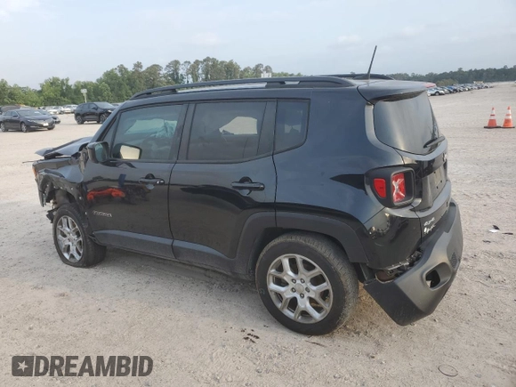 2018 Jeep Renegade Latitude z VIN ZACCJBBB0JPG75752, wystawiony jako Copart lot #55254665 z przebiegiem 57 727 mil mil oraz Szkoda całkowita • Salvage title. Historia ofert i sprzedaży dostępna na DreamBid. Obrazek 2.