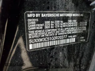 2016 BMW X4 xDrive28i z VIN 5UXXW3C51G0R20377, wystawiony jako Copart lot #56760505 z przebiegiem 106 669 mil mil oraz Nie do naprawy • Non repairable. Historia ofert i sprzedaży dostępna na DreamBid. Obrazek 13.