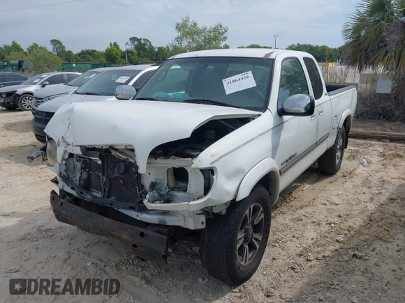 2003 Toyota Tundra SR5 with VIN 5TBRT34123S437236, listed as a IAAI auction lot 41864426 with 266,025 mi miles and . Bid and sale history available at DreamBid. Image 2.
