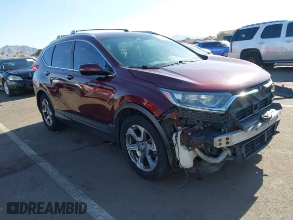2019 Honda CR-V EX with VIN 7FARW1H53KE012423, listed as a IAAI auction lot 42040128 with 172,877 mi miles. Bid and sale history available at carsss.com. Image 1.