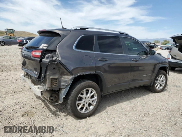 2018 Jeep Cherokee Latitude Plus with VIN 1C4PJMLX0JD562180, listed as a Copart auction lot 57631285 with 105,923 mi miles and Salvage title. Bid and sale history available at DreamBid. Image 3.