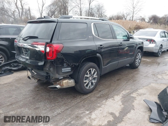2023 GMC Acadia SLT with VIN 1GKKNML44PZ225872, listed as a IAAI auction lot 41091785 with 21,334 mi miles and . Bid and sale history available at carsss.com. Image 4.