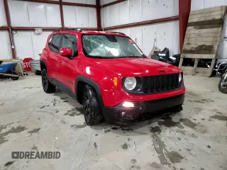 2017 Jeep Renegade Altitude with VIN ZACCJABB0HPG47597, listed as a Copart auction lot 58060505 with 239,534 mi miles and Salvage title. Bid and sale history available at DreamBid. Image 14.