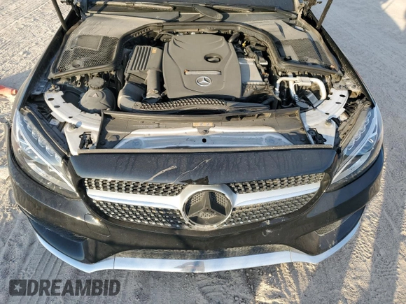 2018 Mercedes-Benz C 300 with VIN WDDWK4KB5JF703883, listed as a Copart auction lot 82379194 with 40,344 mi miles and Salvage title. Bid and sale history available at DreamBid. Image 11.