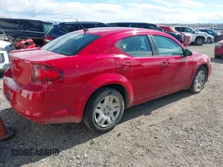 2014 Dodge Avenger SE with VIN 1C3CDZAB8EN190246, listed as a IAAI auction lot 41713254 with 137,832 mi miles. Bid and sale history available at carsss.com. Image 4.