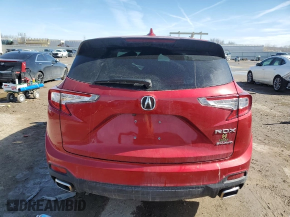 2024 Acura RDX w/Advance Package with VIN 5J8TC2H77RL016632, listed as a Copart auction lot 46135405 with 7,253 mi miles and Clean Title. Bid and sale history available at carsss.com. Image 6.