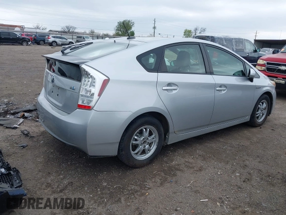 2010 Toyota Prius II with VIN JTDKN3DU2A0136687, listed as a IAAI auction lot 41927748 with 170,756 mi miles. Bid and sale history available at carsss.com. Image 4.