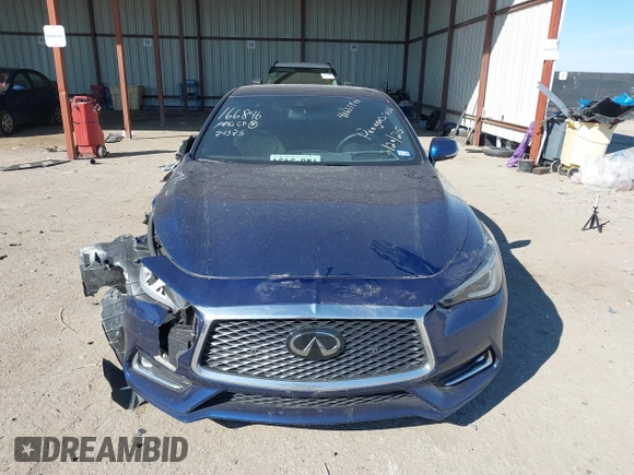 2020 Infiniti Q60 Luxe with VIN JN1EV7EK0LM341134, listed as a IAAI auction lot 41635945 with 37,476 mi miles and . Bid and sale history available at carsss.com. Image 13.