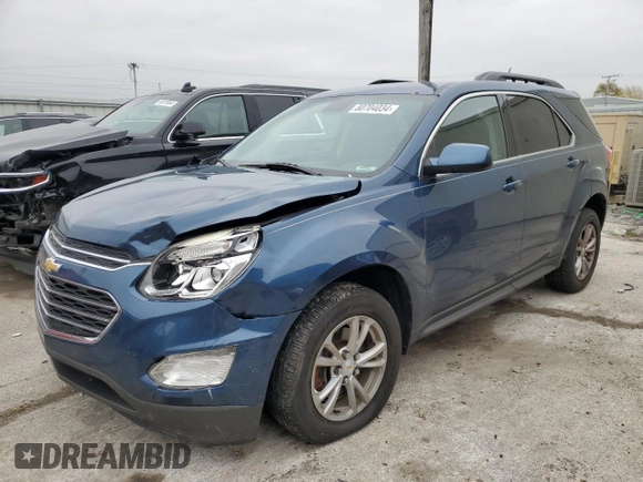 2016 Chevrolet Equinox LT with VIN 2GNALCEK3G6291867, listed as a Copart auction lot 80704034 with 102,854 mi miles and Salvage Title. Bid and sale history available at carsss.com. Image 1.
