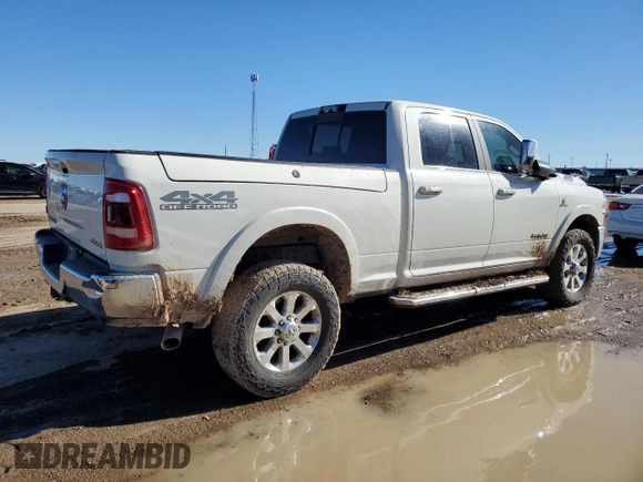 2022 Ram 2500 Laramie with VIN 3C6UR5FLXNG337467, listed as a Copart auction lot 87870895 with 87,838 mi miles and Salvage Title. Bid and sale history available at carsss.com. Image 3.