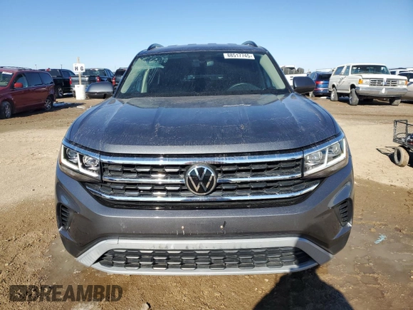 2022 Volkswagen Atlas SE with VIN 1V2DP2CA6NC533553, listed as a Copart auction lot 44554525 with 23,004 mi miles and Salvage title. Bid and sale history available at DreamBid. Image 5.