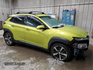 2019 Hyundai Kona Ultimate with VIN KM8K5CA59KU390674, listed as a Copart auction lot 43303795 with 46,070 mi miles and Salvage Title. Bid and sale history available at carsss.com. Image 4.