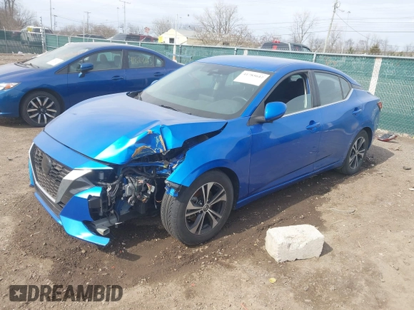 2022 Nissan Sentra SV with VIN 3N1AB8CV2NY241188, listed as a IAAI auction lot 41785642 with 69,562 mi miles. Bid and sale history available at carsss.com. Image 17.