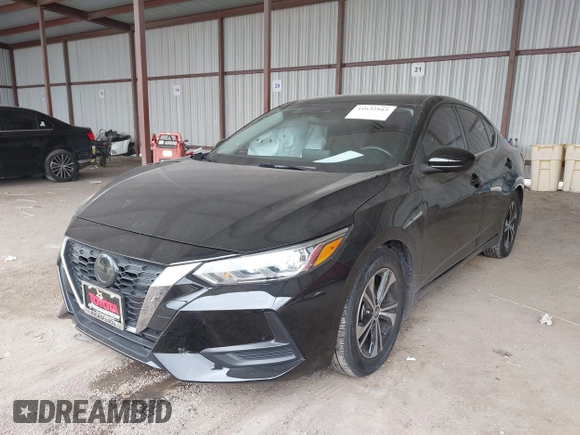 2021 Nissan Sentra SV with VIN 3N1AB8CVXMY312622, listed as a IAAI auction lot 41632163 with 19,616 mi miles and . Bid and sale history available at DreamBid. Image 2.