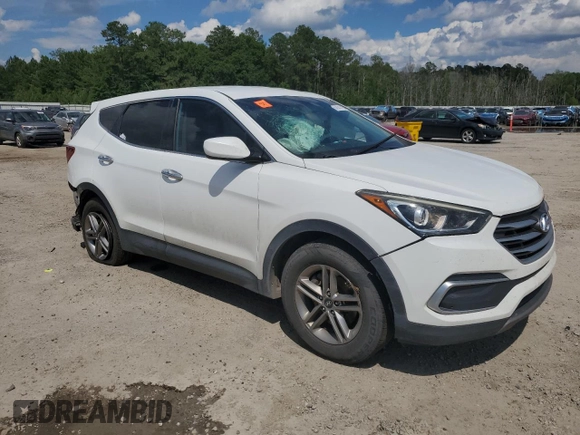 2018 Hyundai Santa Fe 2.4L with VIN 5NMZT3LBXJH064786, listed as a Copart auction lot 57051115 with 127,691 mi miles and Salvage title. Bid and sale history available at DreamBid. Image 4.
