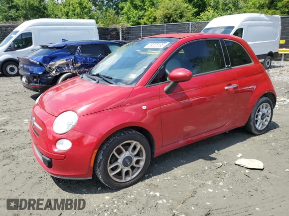 2013 FIAT 500 Pop z VIN 3C3CFFDR5DT664833, wystawiony jako Copart lot #59025195 z przebiegiem 112 991 mil mil oraz Czysty tytuł • Clean title. Historia ofert i sprzedaży dostępna na DreamBid. Obrazek 1.