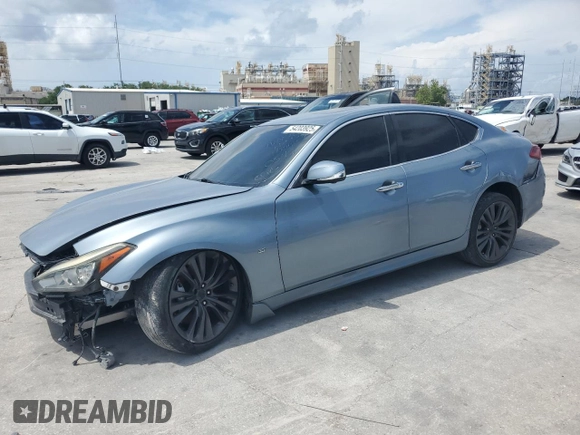 2016 Infiniti Q70 with VIN JN1BY1AP3GM220547, listed as a Copart auction lot 54203925 with Not provided miles and Salvage title. Bid and sale history available at DreamBid. Image 1.