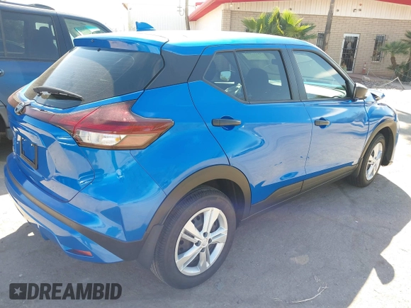 2024 Nissan Kicks S with VIN 3N1CP5BV8RL595357, listed as a IAAI auction lot 41777605 with 1,026 mi miles and . Bid and sale history available at DreamBid. Image 4.