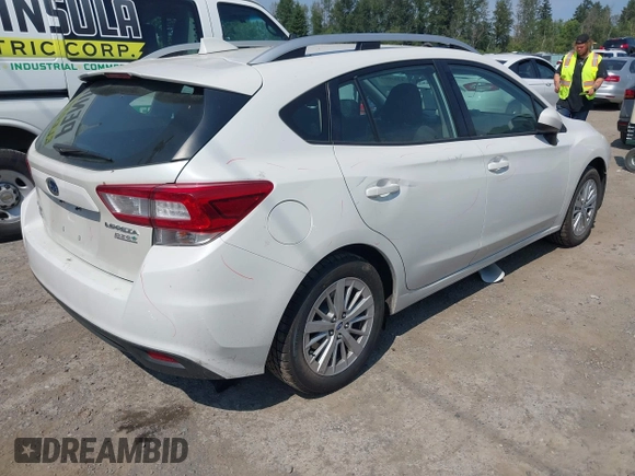 2017 Subaru Impreza Premium z VIN 4S3GTAB61H3718731, wystawiony jako IAAI lot #42520623 z przebiegiem 86 225 mil mil oraz . Historia ofert i sprzedaży dostępna na DreamBid. Obrazek 4.