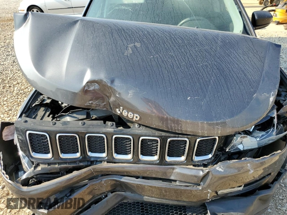 2020 Jeep Compass Sport with VIN 3C4NJCAB6LT253304, listed as a Copart auction lot 63483895 with 55,051 mi miles and Salvage title. Bid and sale history available at DreamBid. Image 12.