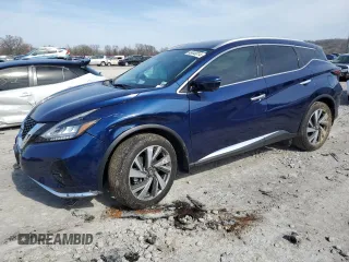 2019 Nissan Murano SL with VIN 5N1AZ2MS5KN165643, listed as a Copart auction lot 46440014 with 34,867 mi miles and Salvage Title. Bid and sale history available at DreamBid. Image 1.