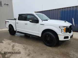2018 Ford F-150 XL with VIN 1FTEW1E57JFC16425, listed as a Copart auction lot 61947945 with 110,364 mi miles and Salvage title. Bid and sale history available at DreamBid. Image 4.