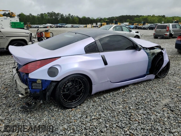 2003 Nissan 350Z Touring with VIN JN1AZ34EX3T015693, listed as a Copart auction lot 51972265 with 0 mi miles and Salvage Title. Bid and sale history available at carsss.com. Image 3.