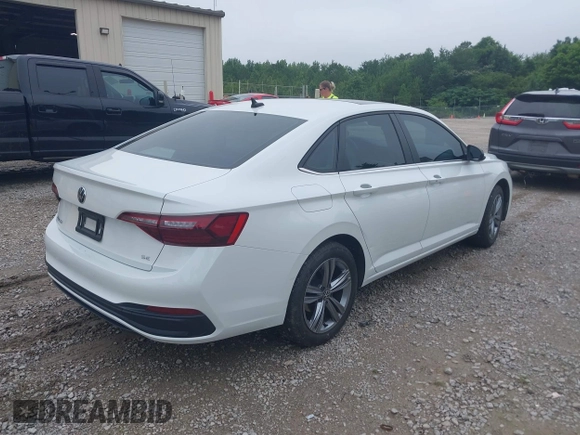 2023 Volkswagen Jetta SE with VIN 3VW7M7BU4PM061254, listed as a IAAI auction lot 42563741 with 35,468 mi miles and . Bid and sale history available at DreamBid. Image 4.