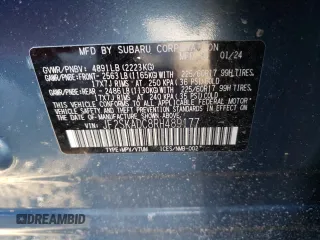 2024 Subaru Forester Premium with VIN JF2SKADC8RH489177, listed as a Copart auction lot 42764415 with 11,070 mi miles and Salvage Title. Bid and sale history available at carsss.com. Image 14.