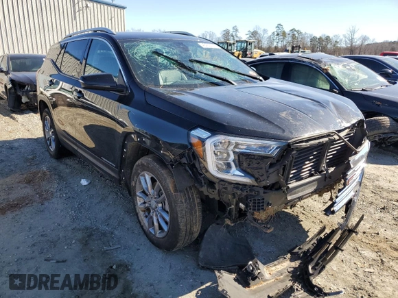 2022 GMC Terrain SLT with VIN 3GKALVEV8NL184969, listed as a Copart auction lot 46260745 with 63,123 mi miles and Salvage Title. Bid and sale history available at carsss.com. Image 4.