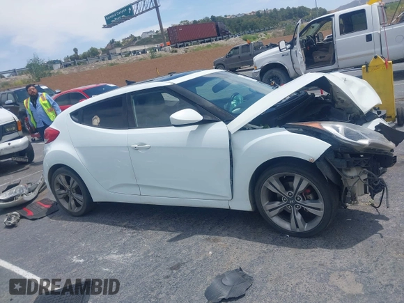 2013 Hyundai Veloster w/Black Int with VIN KMHTC6ADXDU100979, listed as a IAAI auction lot 42369224 with Not provided miles and . Bid and sale history available at DreamBid. Image 13.