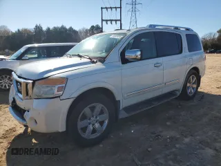 2014 Nissan Armada Platinum z VIN 5N1BA0NF8EN609846, wystawiony jako Copart lot #84867624 z przebiegiem 182 003 mil mil oraz Szkoda całkowita • Salvage title. Historia ofert i sprzedaży dostępna na DreamBid. Obrazek 1.