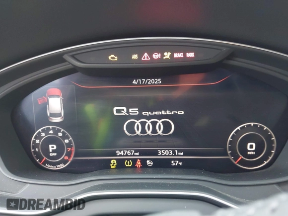 2019 Audi Q5 Premium Plus z VIN WA1BNAFY5K2049080, wystawiony jako IAAI lot #42057631 z przebiegiem 94 767 mil mil oraz . Historia ofert i sprzedaży dostępna na DreamBid. Obrazek 7.