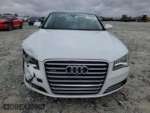2014 Audi A8 3.0T z VIN WAURGAFD3EN003758, wystawiony jako Copart lot #47636885 z przebiegiem 166 990 mil mil oraz Szkody całkowita. Historia ofert i sprzedaży dostępna na DreamBid. Obrazek 5.