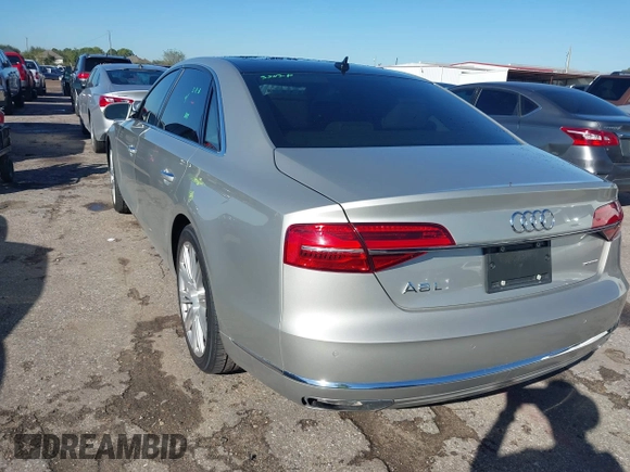 2015 Audi A8 3.0T with VIN WAU3GAFD5FN034341, listed as a IAAI auction lot 40892275 with 87,713 mi miles and . Bid and sale history available at DreamBid. Image 3.