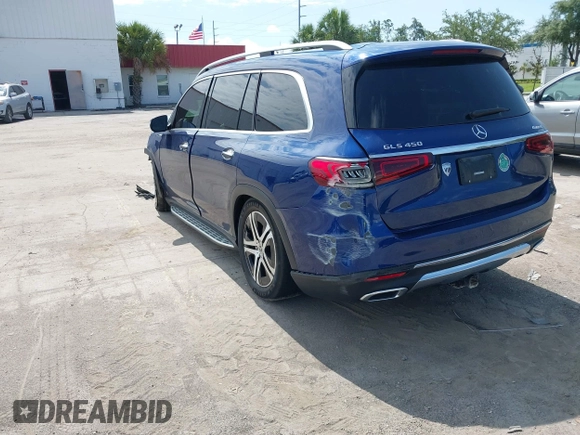 2022 Mercedes-Benz GLS 450 z VIN 4JGFF5KE4NA626100, wystawiony jako IAAI lot #42416183 z przebiegiem 51 191 mil mil oraz . Historia ofert i sprzedaży dostępna na DreamBid. Obrazek 3.