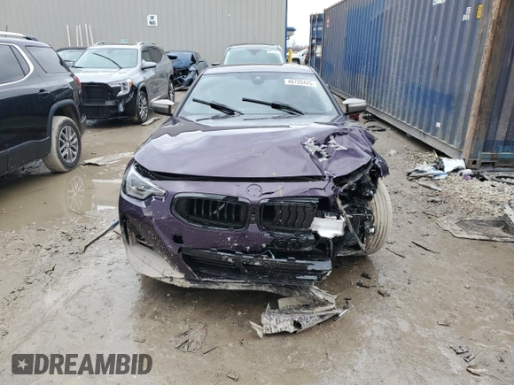 2024 BMW 2 Series M240i xDrive with VIN 3MW53CM02R8E08590, listed as a Copart auction lot 46720445 with 11,801 mi miles and Salvage Title. Bid and sale history available at carsss.com. Image 5.