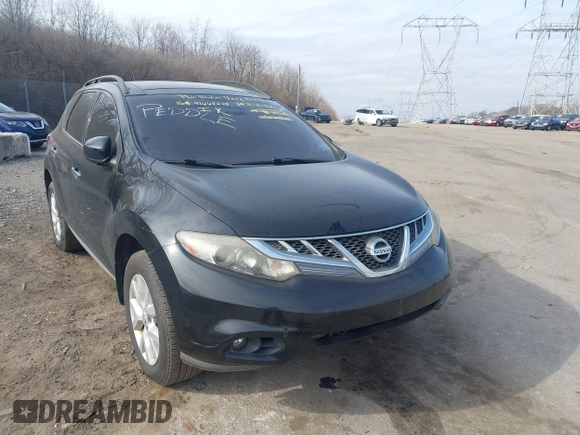 2012 Nissan Murano S with VIN JN8AZ1MW2CW212192, listed as a IAAI auction lot 41668278 with 181,126 mi miles. Bid and sale history available at carsss.com. Image 6.