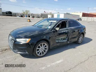 2015 Audi A3 Premium with VIN WAUACGFF7F1103609, listed as a Copart auction lot 61741415 with 124,746 mi miles and Salvage title. Bid and sale history available at DreamBid. Image 1.