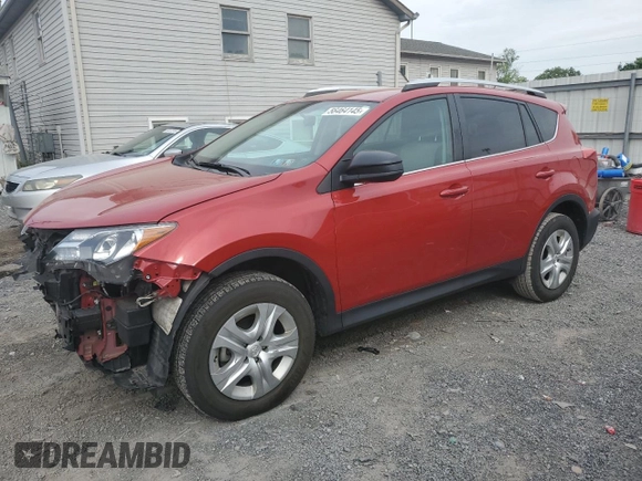 2014 Toyota RAV4 LE with VIN 2T3BFREV9EW166701, listed as a Copart auction lot 56464145 with 215,644 mi miles and Salvage Title. Bid and sale history available at DreamBid. Image 1.
