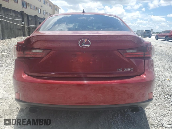 2015 Lexus IS 250 with VIN JTHBF1D25F5054719, listed as a Copart auction lot 60624285 with 97,086 mi miles and Salvage title. Bid and sale history available at DreamBid. Image 6.