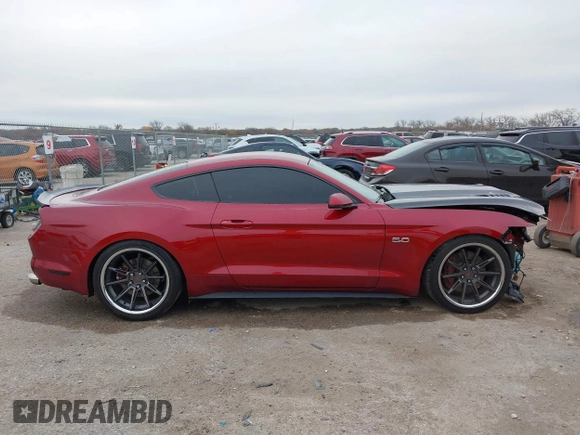 2016 Ford Mustang GT with VIN 1FA6P8CFXG5332566, listed as a IAAI auction lot 41071107 with 50,566 mi miles. Bid and sale history available at carsss.com. Image 14.