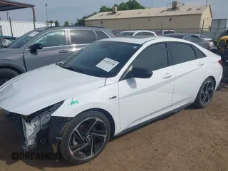 2023 Hyundai Elantra N Line z VIN KMHLR4AF5PU377340, wystawiony jako IAAI lot #42153338 z przebiegiem 50 314 mil mil oraz . Historia ofert i sprzedaży dostępna na DreamBid. Obrazek 2.