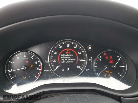 2023 Mazda CX-30 S Carbon Edition with VIN 3MVDMBCM8PM571080, listed as a Copart auction lot 79252764 with 17,001 mi miles and Salvage Title. Bid and sale history available at DreamBid. Image 9.