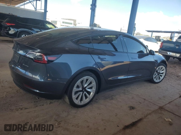 2021 Tesla Model 3 Long Range with VIN 5YJ3E1EB1MF925764, listed as a Copart auction lot 53283255 with 47,432 mi miles and Salvage Title. Bid and sale history available at carsss.com. Image 3.